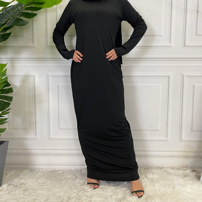 Black - Long Bodycon Dress The Modest Square Black - Long Bodycon Dress The Modest Square
