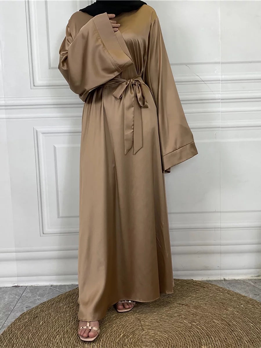 Gold - Satin Elegant Abaya