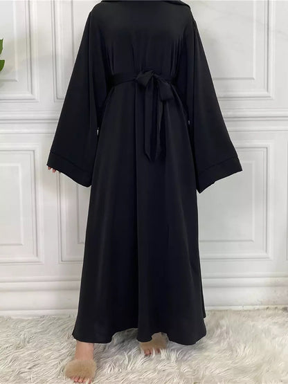Black - Umbrella Cut Closed Abaya
