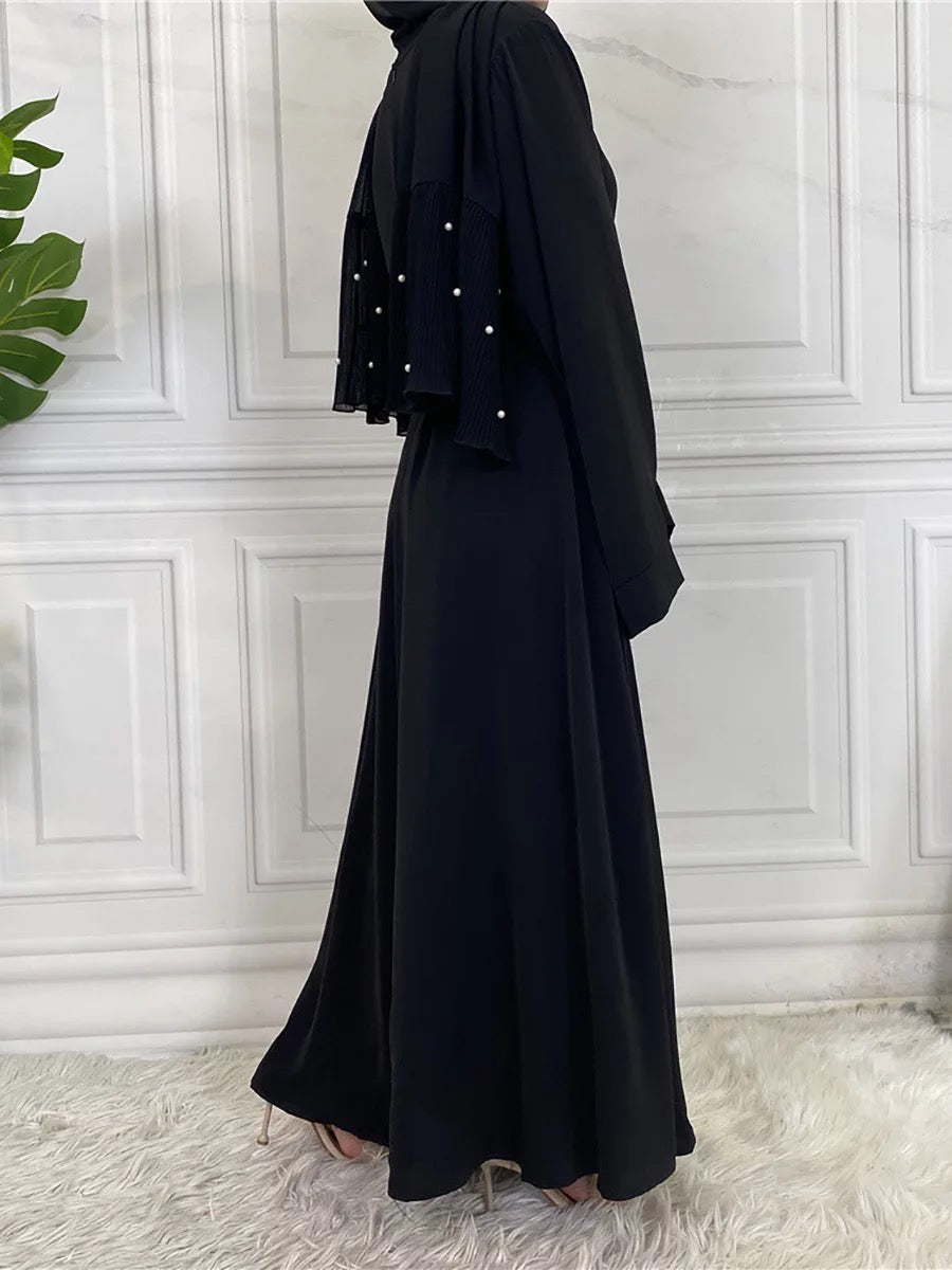 Black - Umbrella Cut Closed Abaya