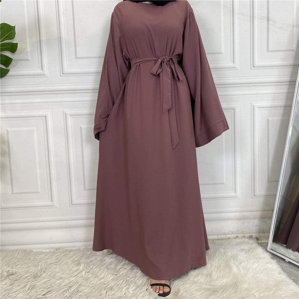Mauve - Umbrella Cut Closed Abaya